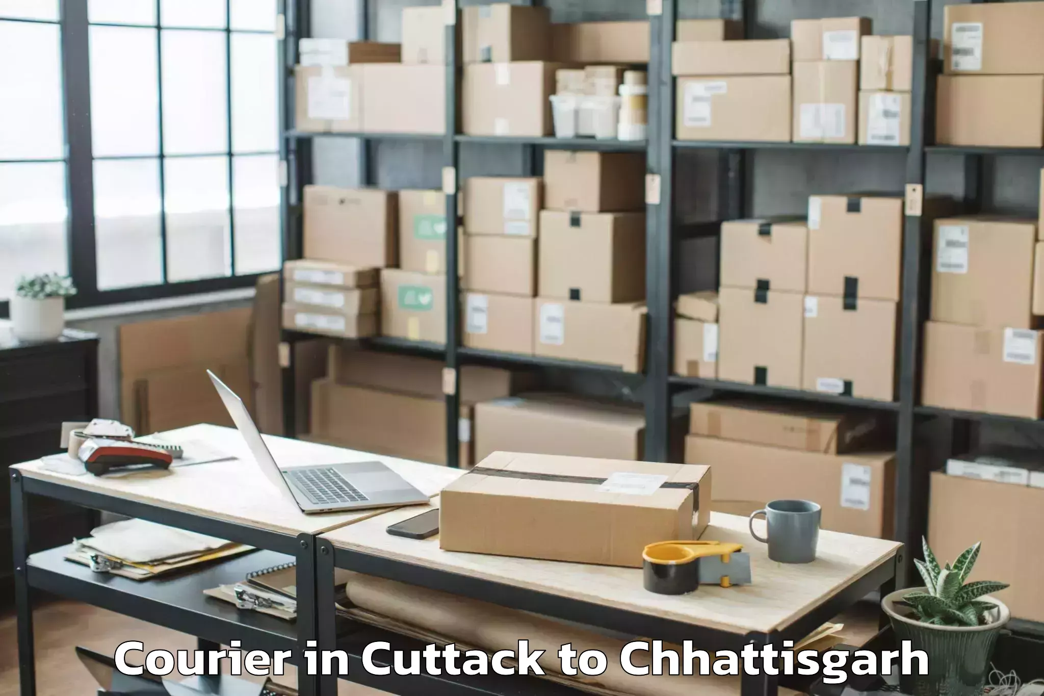 Leading Cuttack to Gharghoda Courier Provider